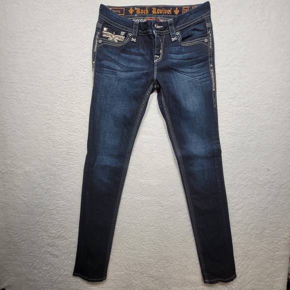 Rock Revival Betty Flap Pocket Skinny Jeans - Picture 2 of 16